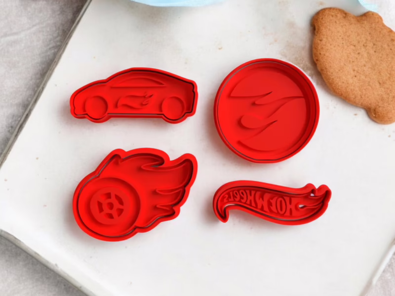 Hot Wheels Kurabiye Kalıbı Seti