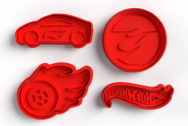 Hot Wheels Kurabiye Kalıbı Seti - Görsel 2