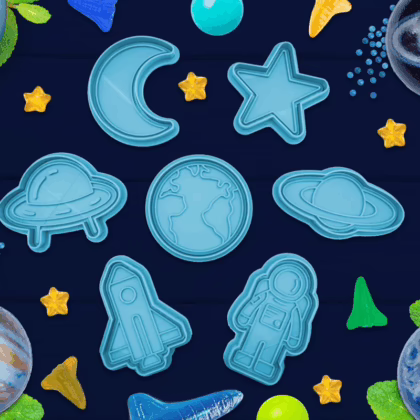 Space Adventure – 6’lı Kurabiye Kalıp Seti