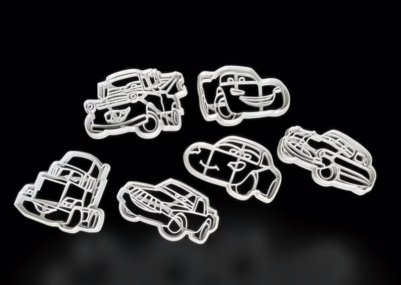 Cars 6’lı Kurabiye Kalıbı Seti