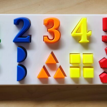Montessori Sayı ve Şekil Puzzle