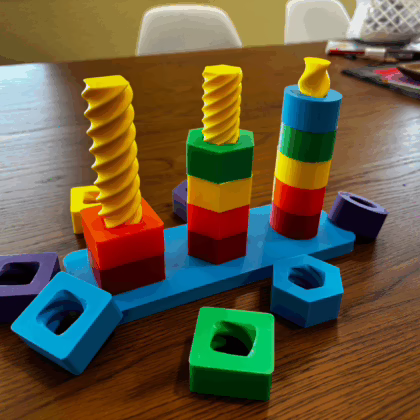 Sayı Sayma & Renk Eşleştirme Montessori Oyuncak