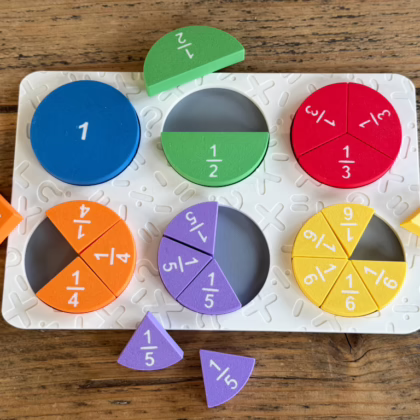 Montessori Matematik Kesir Öğrenme Oyunu