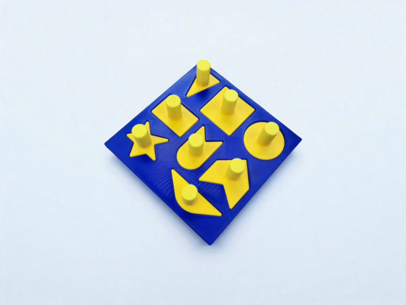 Montessori Pimli Geometrik Şekiller Yapbozu