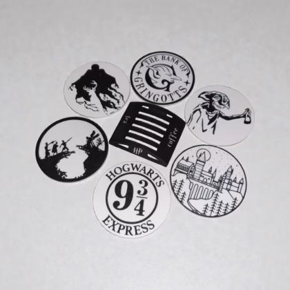 Harry Potter Temalı 6'lı Bardak Altlığı Seti