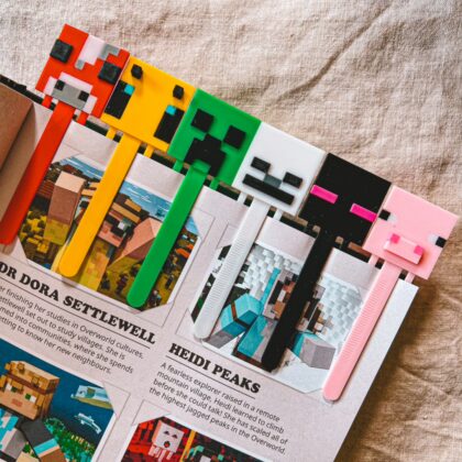 Minecraft Temalı 6'lı Kitap Ayracı Seti